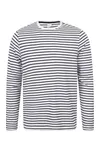 Langärmeliges gestreiftes t-shirt White / Oxford Navy