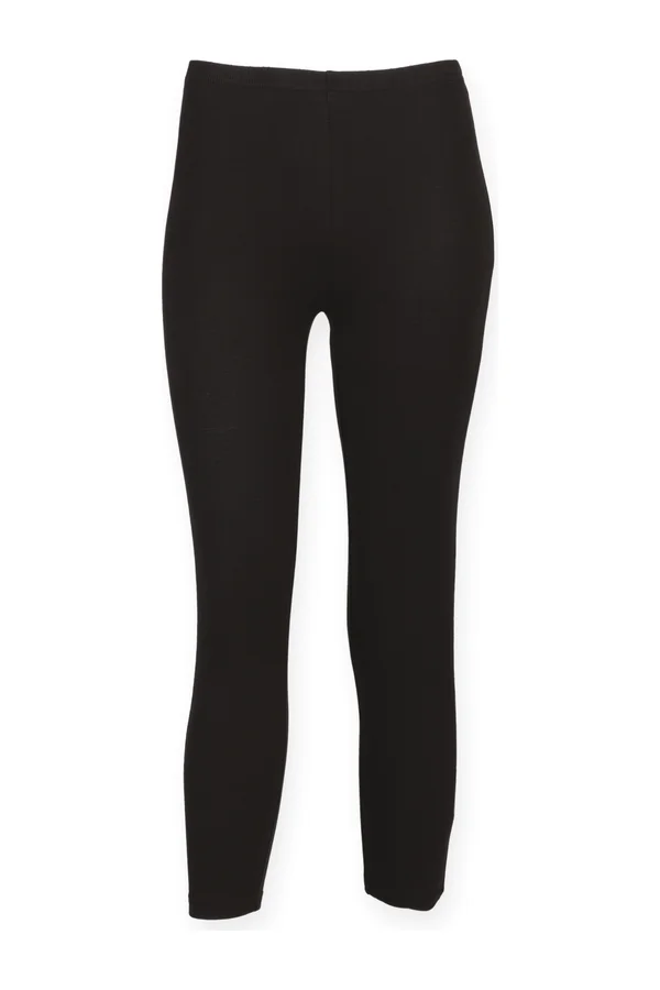 Women's 3/4 Length Leggings Black