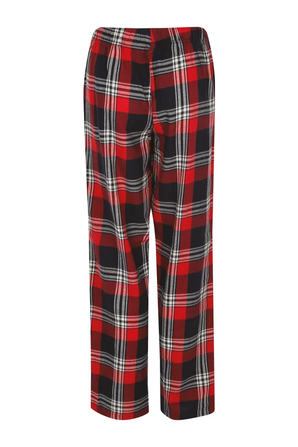 Women's tartan lounge trousers Red / Navy Check