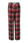 Women's tartan lounge trousers Red / Navy Check