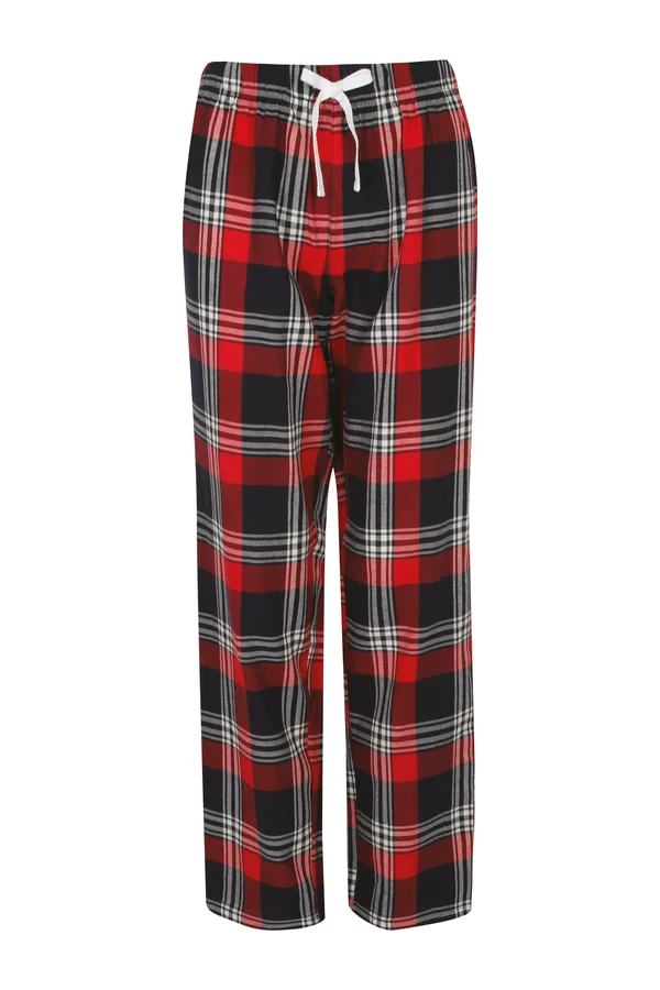 Women's tartan lounge trousers Red / Navy Check