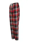 Women's tartan lounge trousers Red / Navy Check