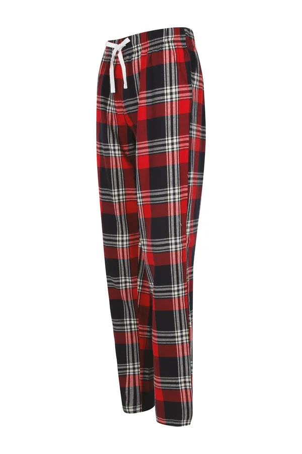 Women's tartan lounge trousers Red / Navy Check