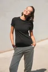 Women's Feel Good Stretch Crew Neck T-Shirt Black