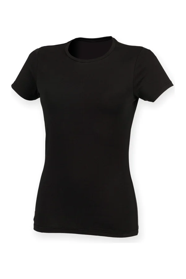 Women's Feel Good Stretch Crew Neck T-Shirt Black