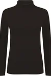 Women's Feel Good Roll Neck Top Black