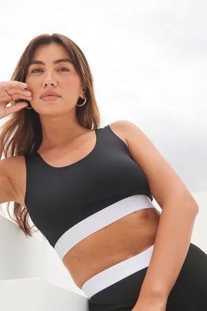 Women's Fashion Crop Top Black / White