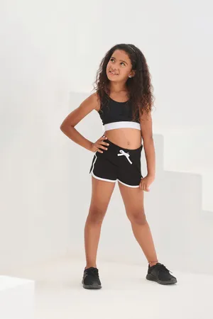 Kids retro short Black / White