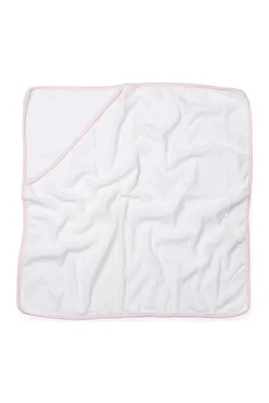 Babies' Hooded Towel White / Pale Pink