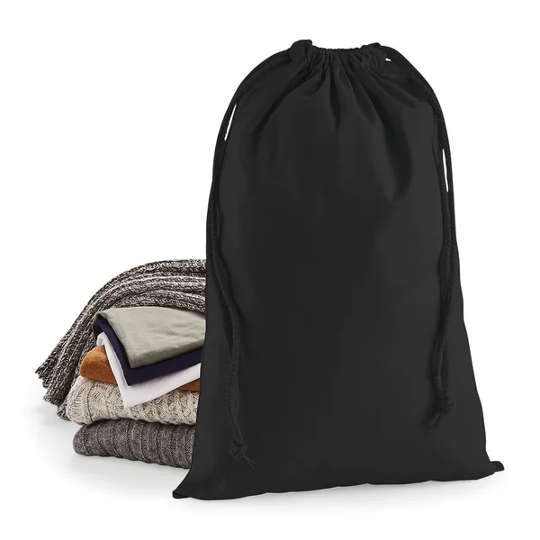 Drawstring carry handle bag in premium cotton