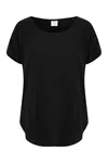 Scoop neck damen-T-Shirt Black