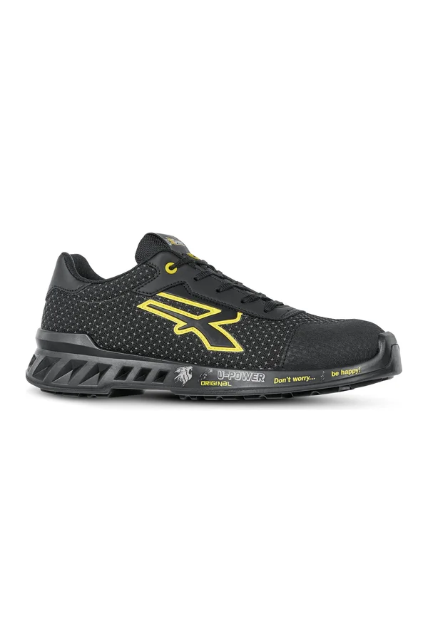Sicherheitsschuhe Matt Black / Yellow