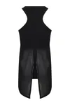 Tanktop mit Rückenschlitz Black