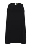 Tanktop mit Rückenschlitz Black