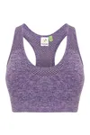 Seamless sports bra Purple Marl