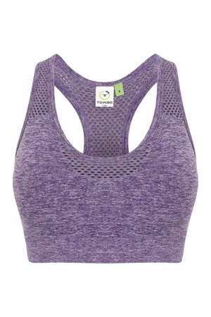 Seamless sports bra Purple Marl