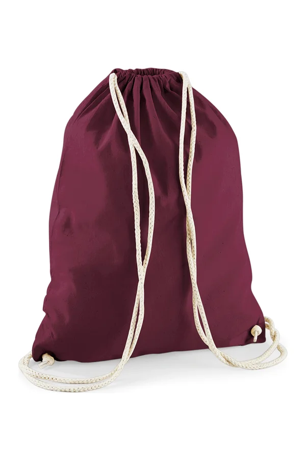 Cotton Gymsac Burgundy