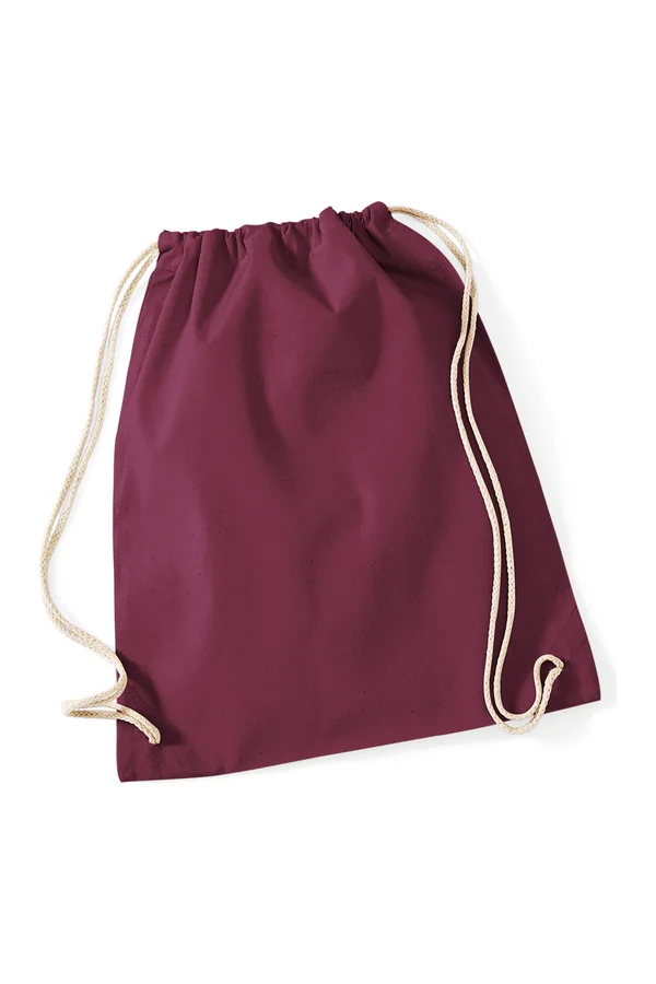 Cotton Gymsac Burgundy