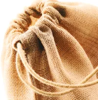 Jute Tasche mit Kordeln