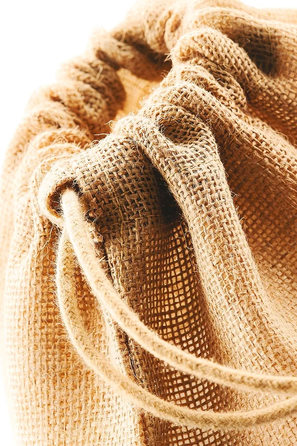 Jute Tasche mit Kordeln Natural