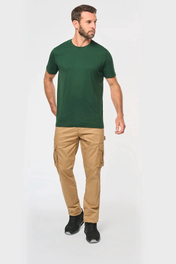Umweltfreundliches workwear Herren-T-Shirt mit Rundhalsausschnitt