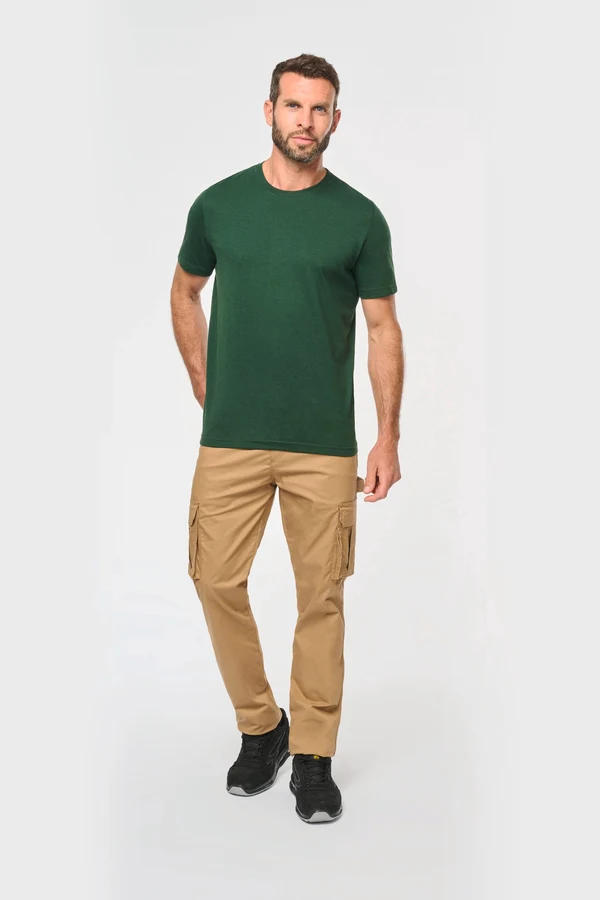 Umweltfreundliches workwear Herren-T-Shirt mit Rundhalsausschnitt
