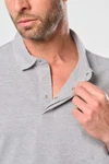 Kurzarm-Polohemd für Herren mit Druckknopfleiste am Kragen