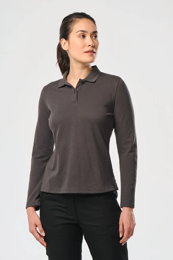 Langarm-Polohemd für Damen