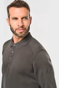 Sweatshirt mit Polokragen