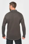 Sweatshirt mit Polokragen