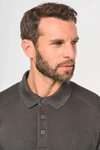 Sweatshirt mit Polokragen