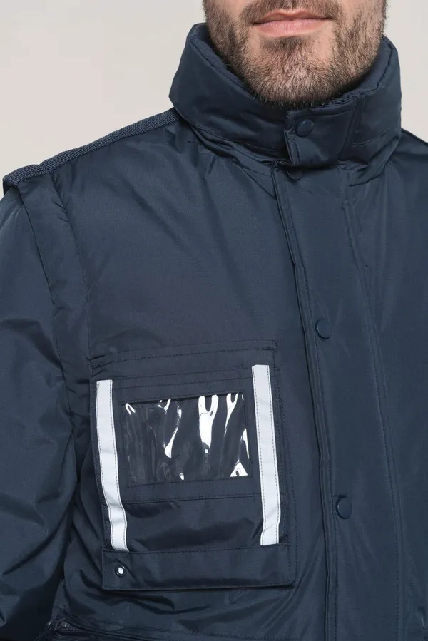 Workwear Parka mit abtrennbaren Ärmeln