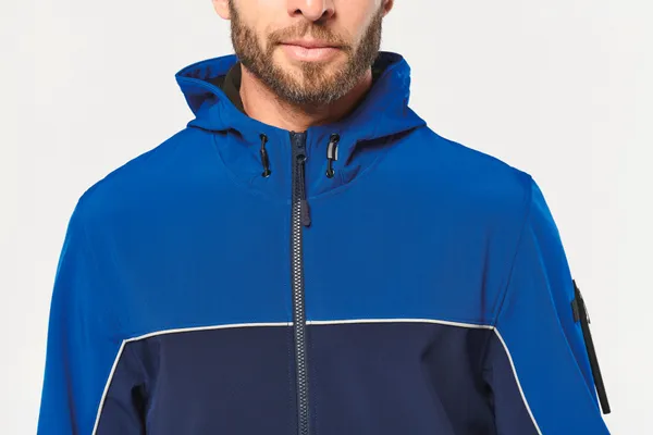3-lagiger zweifarbiger Unisex-Softshell-Blouson