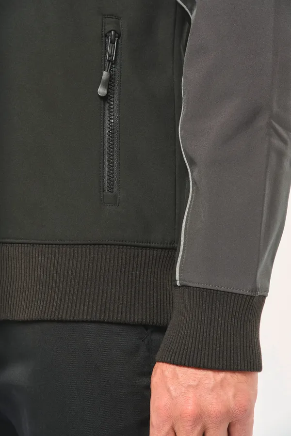 3-lagiger zweifarbiger Unisex-Softshell-Blouson