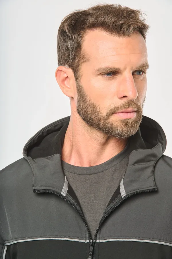 3-lagiger zweifarbiger Unisex-Softshell-Blouson