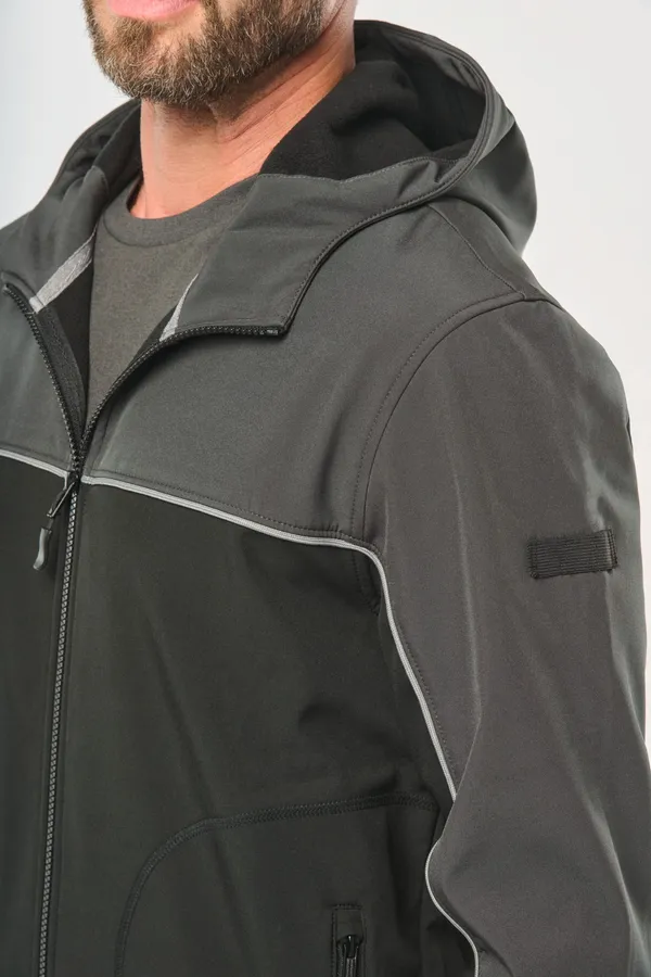 3-lagiger zweifarbiger Unisex-Softshell-Blouson