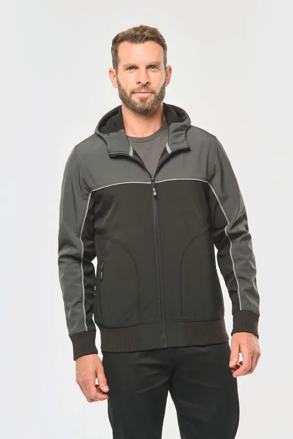 3-lagiger zweifarbiger Unisex-Softshell-Blouson