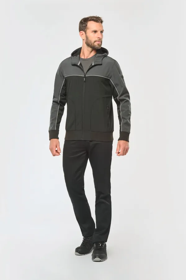 3-lagiger zweifarbiger Unisex-Softshell-Blouson