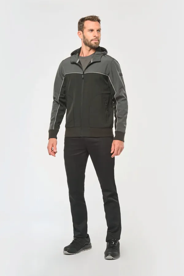 3-lagiger zweifarbiger Unisex-Softshell-Blouson