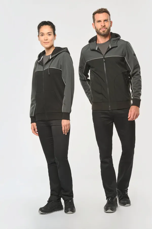 3-lagiger zweifarbiger Unisex-Softshell-Blouson