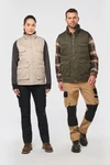 Gefütterte Unisex-Weste aus  Baumwollpolyester