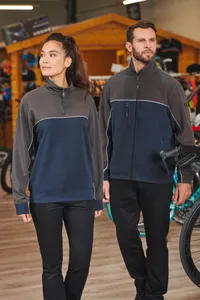 Umweltfreundliches Unisex-Sweatshirt mit Reißverschlusskragen