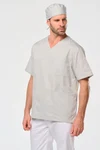 Kurzärmlige Unisex-Tunika aus Baumwollpolyester