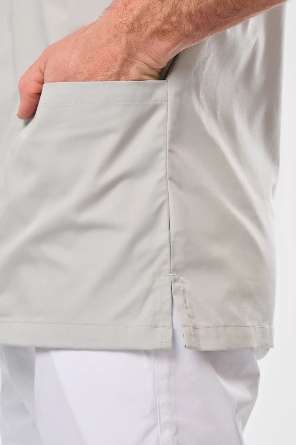 Kurzärmlige Unisex-Tunika aus Baumwollpolyester