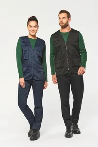 Gefütterte Unisex-Weste aus  Baumwollpolyester