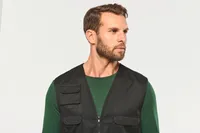 Gefütterte Unisex-Weste aus  Baumwollpolyester