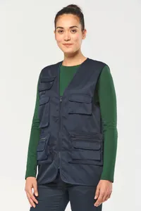 Gefütterte Unisex-Weste aus  Baumwollpolyester