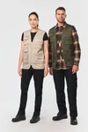 Gefütterte Unisex-Weste aus  Baumwollpolyester