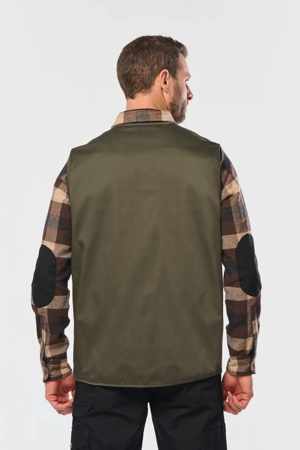 Gefütterte Unisex-Weste aus  Baumwollpolyester