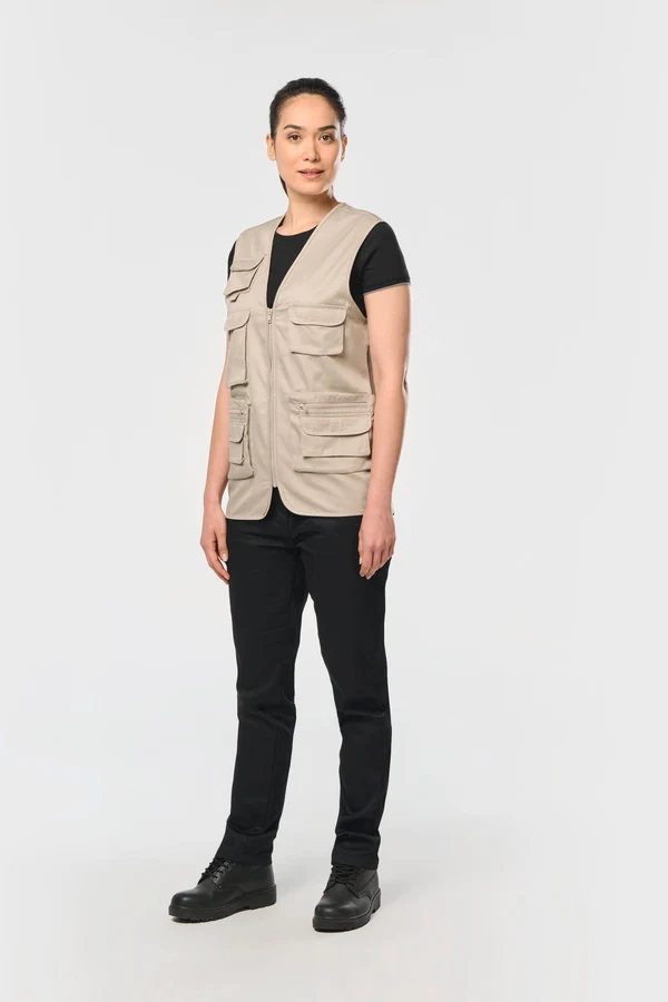 Gefütterte Unisex-Weste aus  Baumwollpolyester